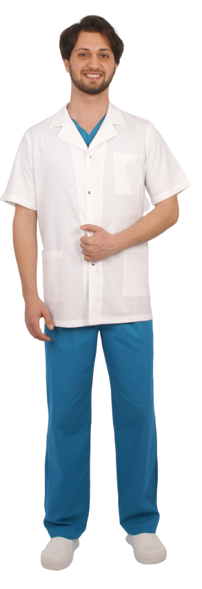 Kısa Kol Kısa Boy Terikoton  Önlük Doktor, Hemşire, Estetisyen, Öğretmen,Eczacı,Labaratuvar(Kopya)