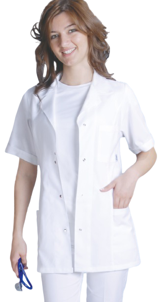 Kısa Kol Kısa Boy Önlük Doktor,Hemşire,Estetisyen,Öğretmen,Eczacı,Labaratuvar Alpaka Kumaş
