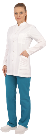 Kelebek Model Kısa Boy Uzun Kol Terikoton Önlük Doktor,Hemşire,Öğretmen,Eczacı,Labaratuvar,Estetisyen
