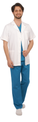 Kısa Kol Kısa Boy Alpaka Önlük Doktor, Hemşire, Estetisyen, Öğretmen,Eczacı,Labaratuvar