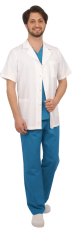 Kısa Kol Kısa Boy Alpaka Önlük Doktor, Hemşire, Estetisyen, Öğretmen,Eczacı,Labaratuvar