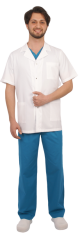 Kısa Kol Kısa Boy Alpaka Önlük Doktor, Hemşire, Estetisyen, Öğretmen,Eczacı,Labaratuvar