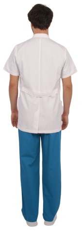 Erkek Kısa Kol Standart  Boy Terikoton Önlük Doktor, Hemşire, Estetisyen, Öğretmen,Eczacı,Labaratuvar