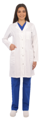 Bayan Kelebek Model Uzun Kol Uzun Boy Önlük Doktor, Hemşire,Öğretmen,Estetisyen,Eczacı,Labaratuvar