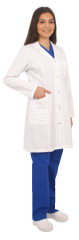 Bayan Kelebek Model Uzun Kol Uzun Boy Önlük Doktor, Hemşire,Öğretmen,Estetisyen,Eczacı,Labaratuvar