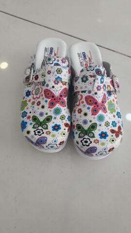 Orion Airmax Taban Beyaz Kelebek Model Ortopedik Terlik